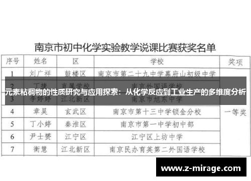 元素粘稠物的性质研究与应用探索：从化学反应到工业生产的多维度分析